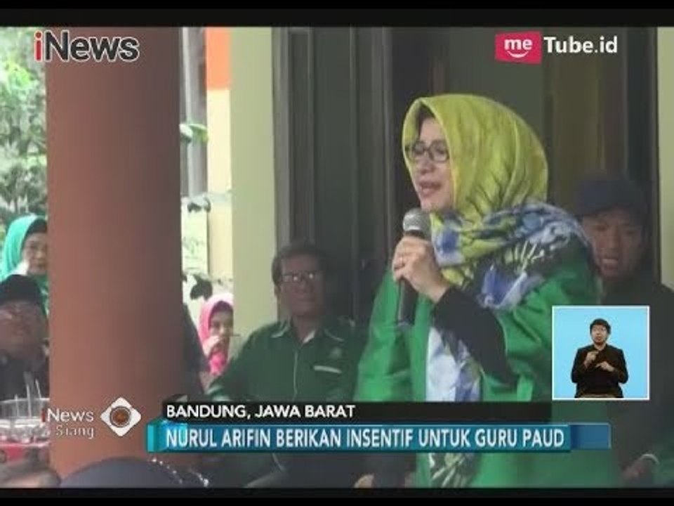 Calon Wali Kota Bandung Nurul Arifin akan Berikan Intensif untuk Para Guru Paud - iNews Siang 07/03