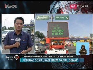 Terapkan Ganjil-Genap Tol Cikampek, Ini Sistem yang Disosialisasikan Petugas - iNews Siang 08/03