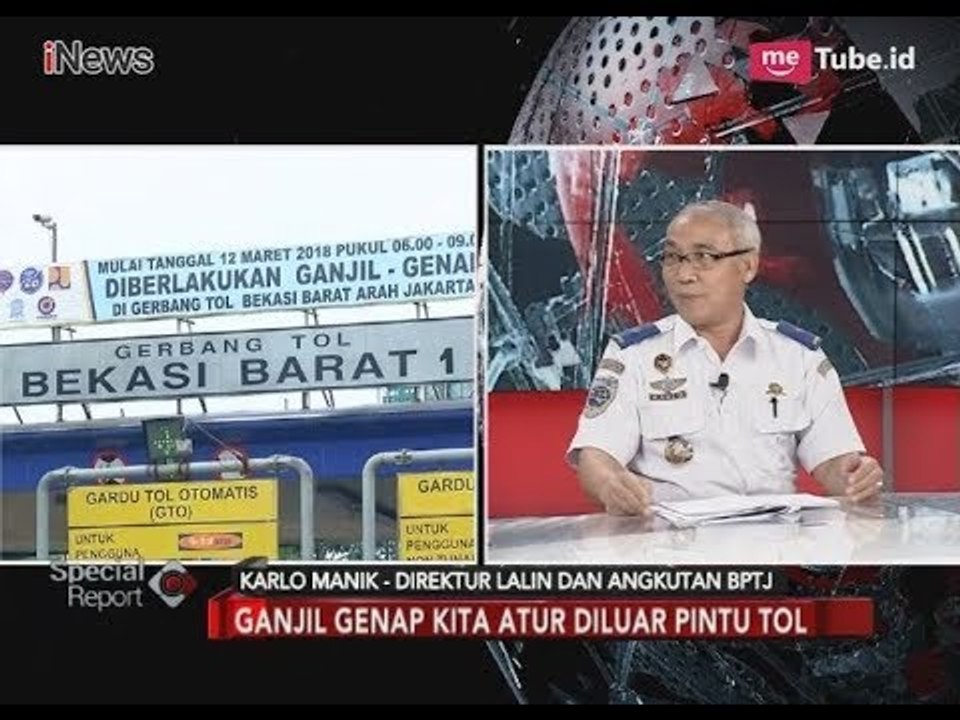 BPTJ: Ganjil Genap Diharap Dapat Urai Kemacetan Hingga 50% Part 01 - Special Report 09/03