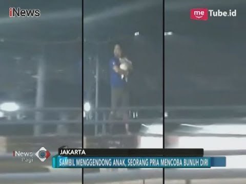 Depresi!! Pria Gendong Bayi Hendak Bunuh Diri di Jembatan Tol Kebon Jeruk - iNews Pagi 12/03