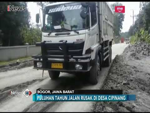 Gara-gara Dilewati Truk Muatan Berat, Jalan di Rumpin Telah Rusak Puluhan Tahun - iNews Pagi 12/03