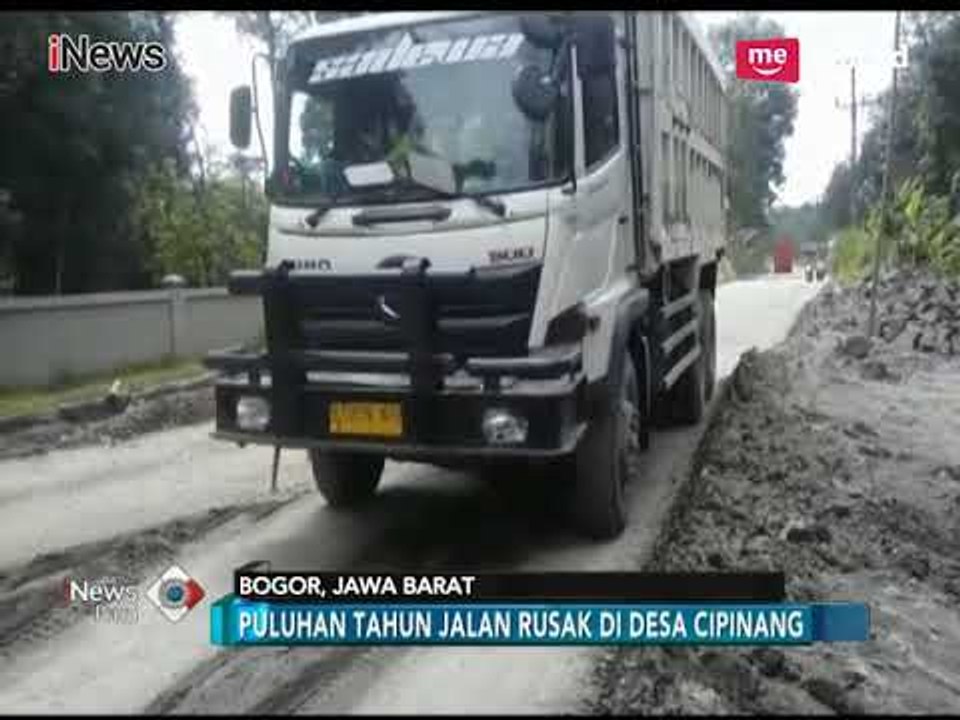 Gara-gara Dilewati Truk Muatan Berat, Jalan di Rumpin Telah  Rusak Puluhan Tahun - iNews Pagi 12/03
