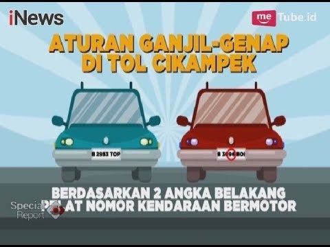 Contoh Aturan Ganjil Genap di Tol Cikampek yang Berlaku Mulai 12 Maret 2018 - Special Report 12/03