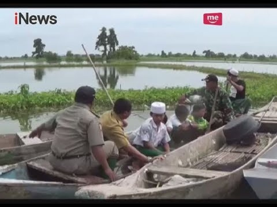 Banjir Rendam Lamongan, Para Siswa Terpaksa Gunakan Perahu Demi Sampai di Sekolah - iNews Sore 15/03