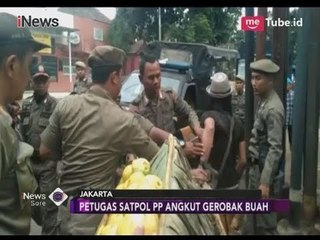 Gelar Razia Tertib Trotoar, Satpol PP Angkut Paksa Gerobak Buah - iNews Sore 17/03