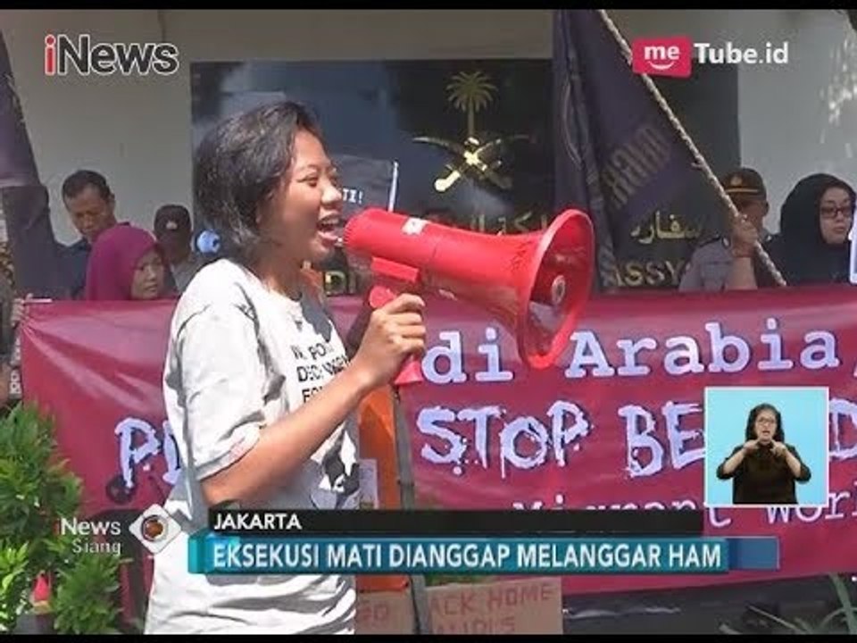 Kecam Eksekusi Mati TKI, Puluhan Masyarakat Unjuk Rasa di Kedubes Arab Saudi - iNews Siang 20/03