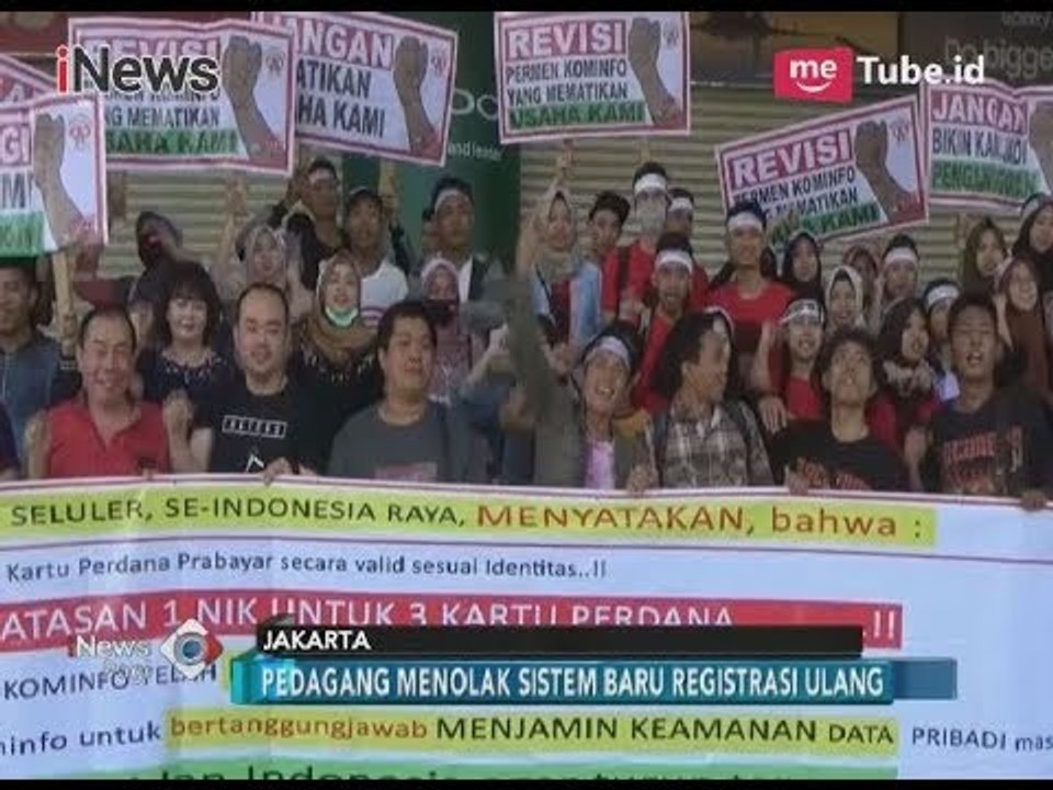 Usaha Terancam Bangkrut, Pedagang Kartu Prabayar Demo Tolak Registrasi Sim Card - iNews Pagi 21/03