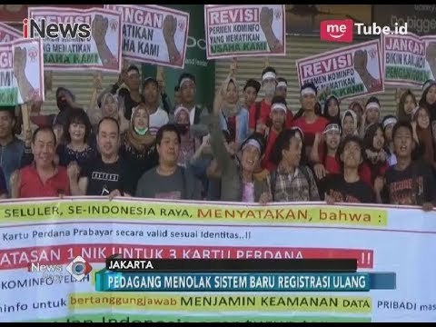Usaha Terancam Bangkrut, Pedagang Kartu Prabayar Demo Tolak Registrasi Sim Card - iNews Pagi 21/03