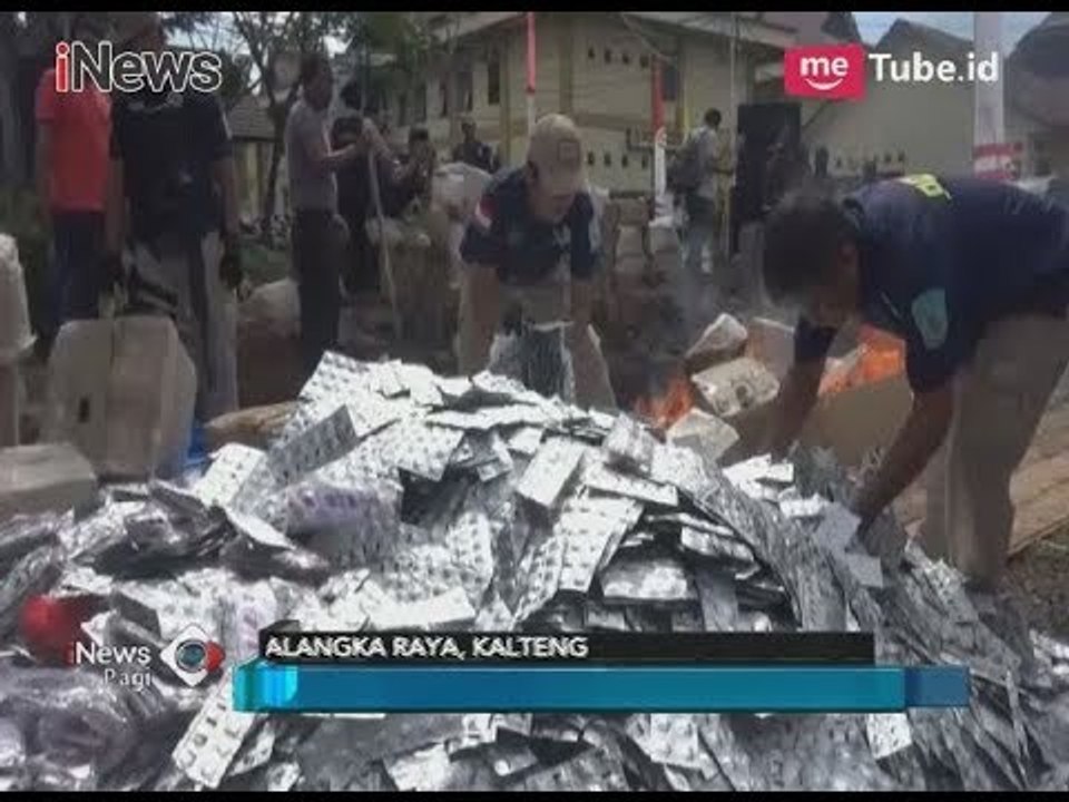 Polda Kalteng Musnahkan Barang Bukti Jutaan Pil PCC dan Sabu - iNews Pagi 21/03