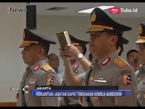Mabes Polri Gelar Upacara Sertijab 6 Pejabat Polisi yang Dimutasi - iNews Malam 23/03