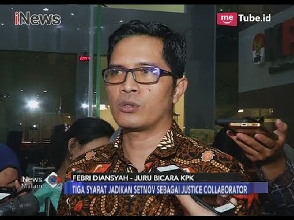 KPK Beri Tiga Syarat Justice Collaborator, SN Harus Akui Perbuatannya - iNews Malam 24/03