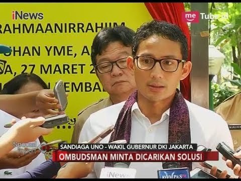 Usai Membaca Laporan dari Ombudsman RI, Ini Tanggapan Sandiaga Uno - Special Report 27/03