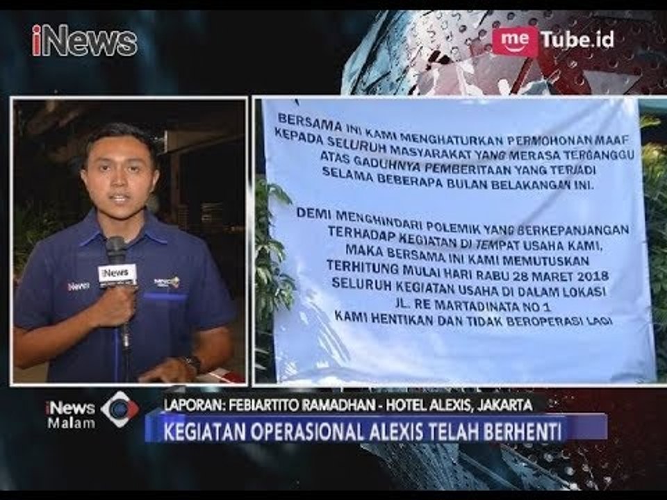 Meresahkan Masyarakat, Pihak Hotel Alexis Minta Maaf - iNews Malam 28/03