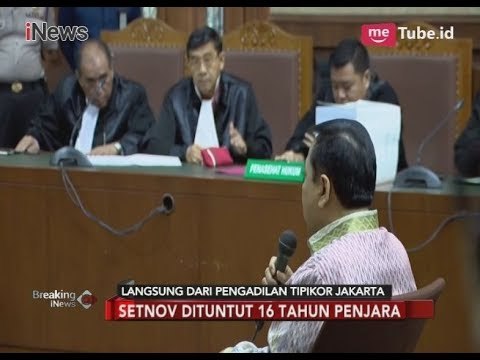 Ini Ungkapan Setnov Usai Dibacakan Tuntutan Hukuman 16 Tahun Penjara - Breaking News 29/03