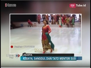WOW!! Aksi Kebaya, Sanggul, dan Tato Menteri Susi di Atas Catwalk - iNews Pagi 31/03