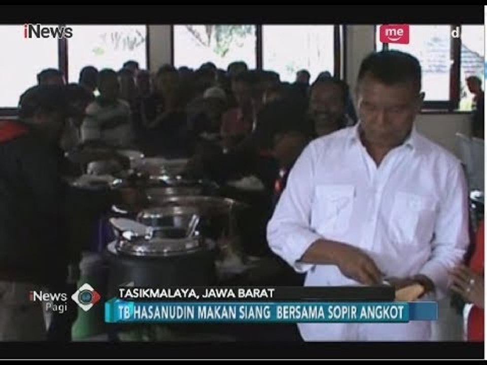Cagub Jabar TB Hasanudin Makan Bareng Sopir Angkot di Tasikmalaya - iNews Pagi 01/04
