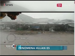 Video Detik-detik Fenomena Langka Hujan Es di Margasari, Tegal - iNews Pagi 31/03