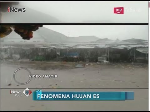 Video Detik-detik Fenomena Langka Hujan Es di Margasari, Tegal - iNews Pagi 31/03