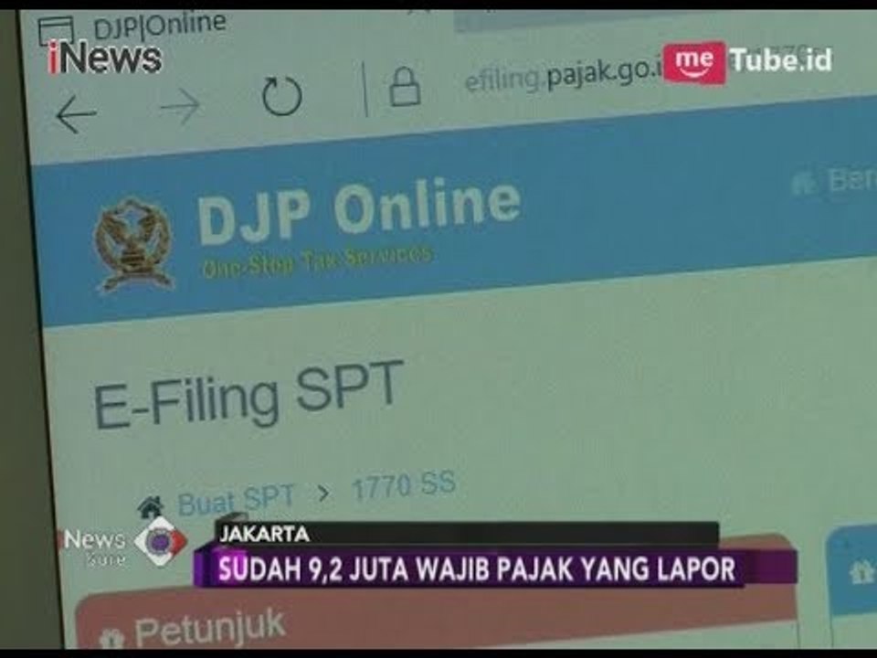 Dirjen Pajak Akui 9,2 Juta Orang Wajib Pajak Sudah Lapor - iNews Sore 29/03