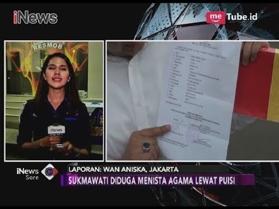 Diduga Menistakan Agama Melalui Puisi, Dua Orang Laporkan Sukmawati - iNews Sore 03/04
