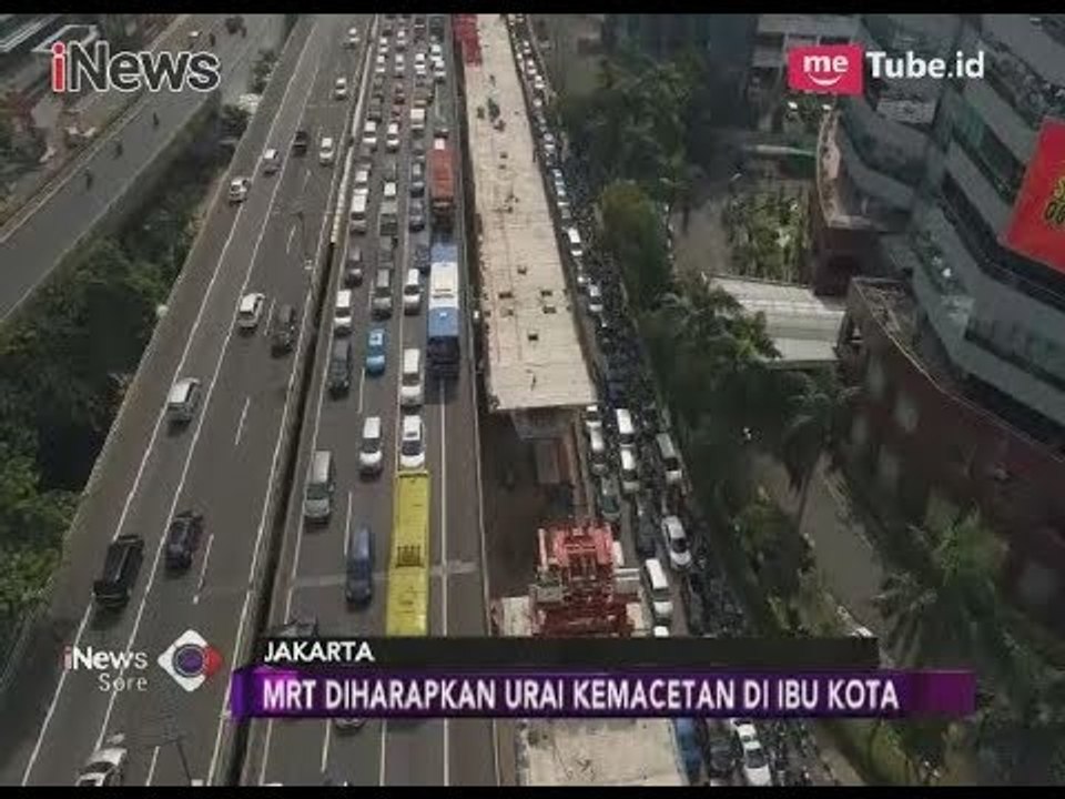 Tahap Pertama Mencapai 90 Persen, MRT Diharapkan Dapat Urai Kemacetan Ibu Kota - iNews Sore 04/04