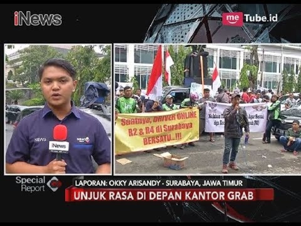 Ratusan Driver Taksi & Ojek Online di Jawa Timur Gelar Unjuk Rasa - Special Report 02/04