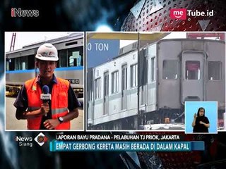 2 Trainset MRT Tiba di Pelabuhan Tanjung Priok - iNews Siang 05/04