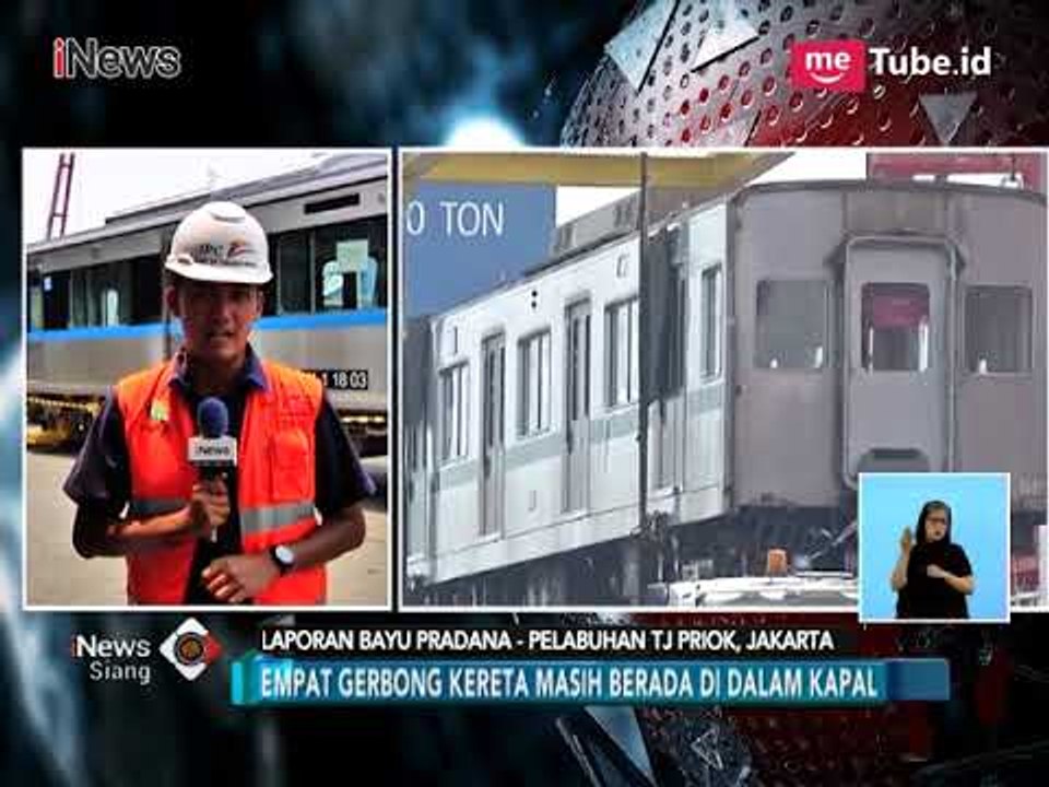 2 Trainset MRT Tiba di Pelabuhan Tanjung Priok - iNews Siang 05/04
