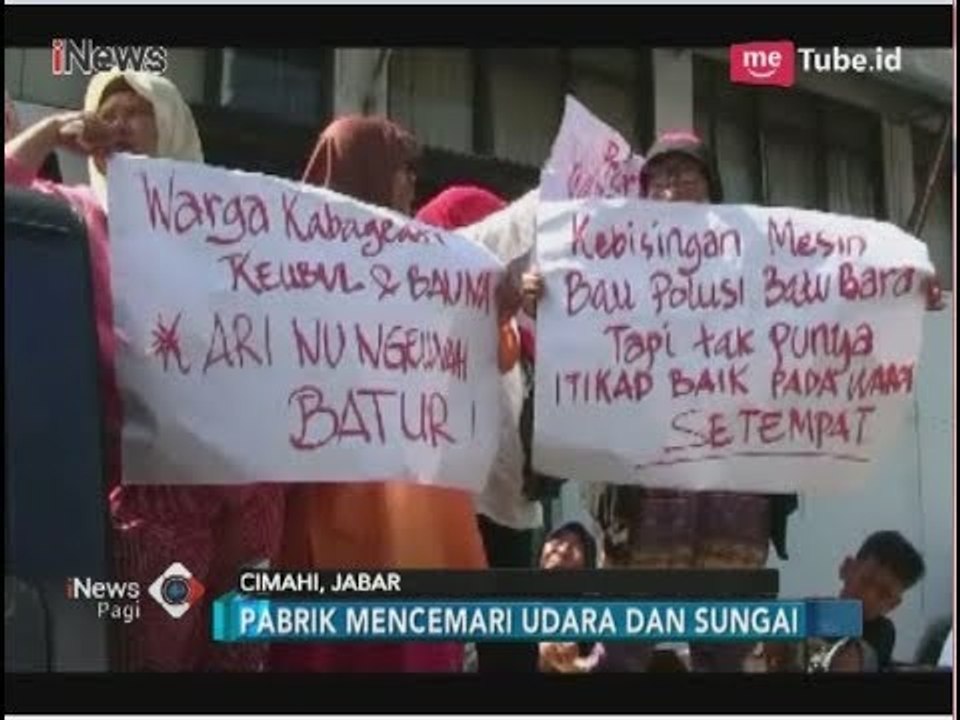 Keluhkan Pencemaran Limbah, Warga Unjuk Rasa di Sejumlah Pabrik di Cimahi - iNews Pagi 06/04