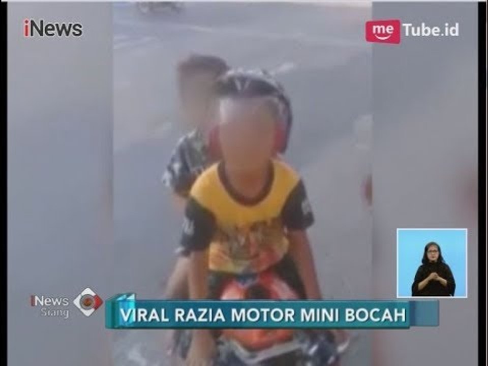 Lucu!! Kendarai Motor Mini di Jalan, Dua Bocah Nangis Ditilang Polisi - iNews Siang 06/04