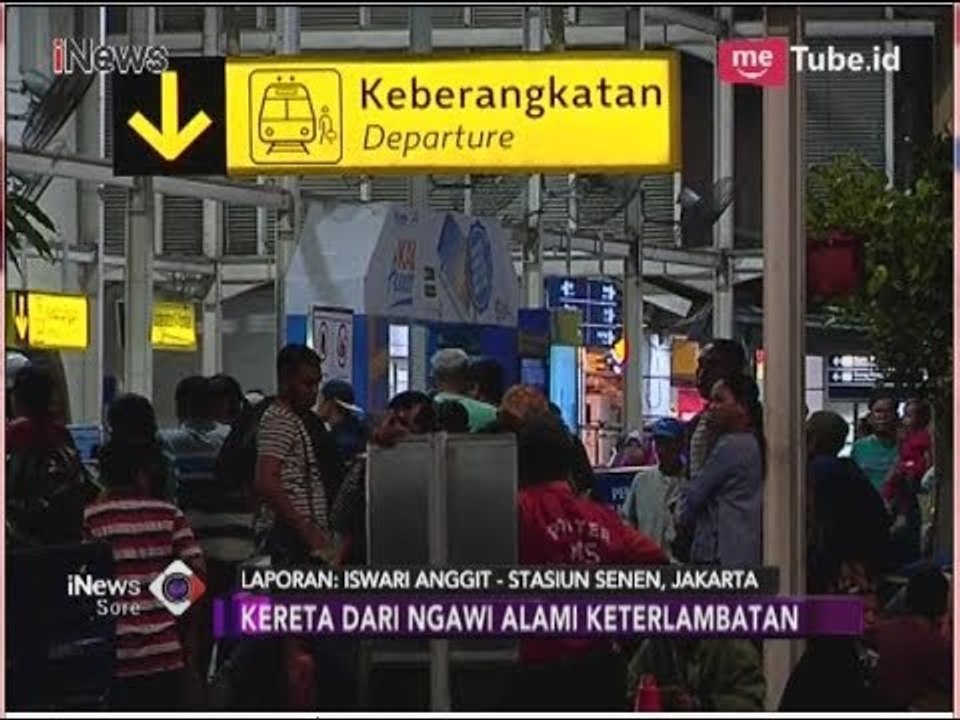 KA Sancaka Kecelakaan, Penumpang Menuju Ngawi Padati Stasiun Senen - iNews Sore 07/04
