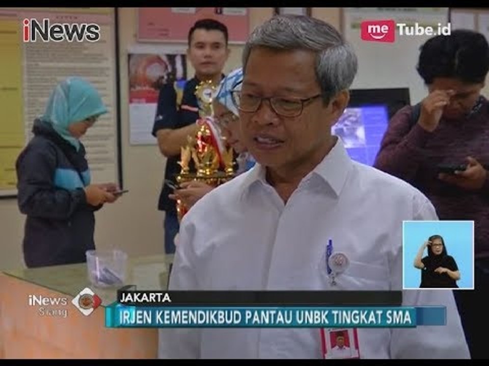 Pantau UNBK SMA, Dirjen Kemendikbud: Tak Ada yang Terpengaruh Kunci Jawaban - iNews Siang 09/04