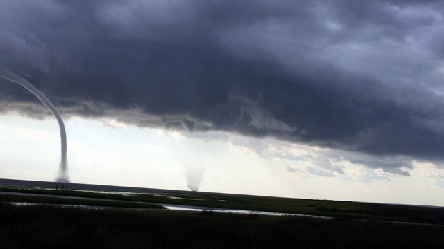 Two Water Spouts Captured in Florida