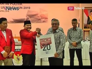 Resmi Jadi Parpol Peserta Pemilu 2019, PKPI Dapat Nomor Urut 20 - iNews Sore 13/04