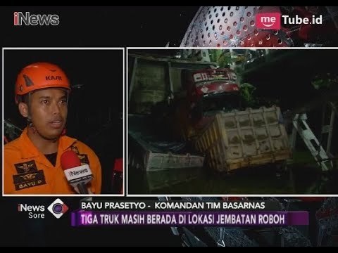 Tim Basarnas Masih Menunggu Crane untuk Angkut Tiga Truk di Jembatan Lamongan - iNews Sore 17/04