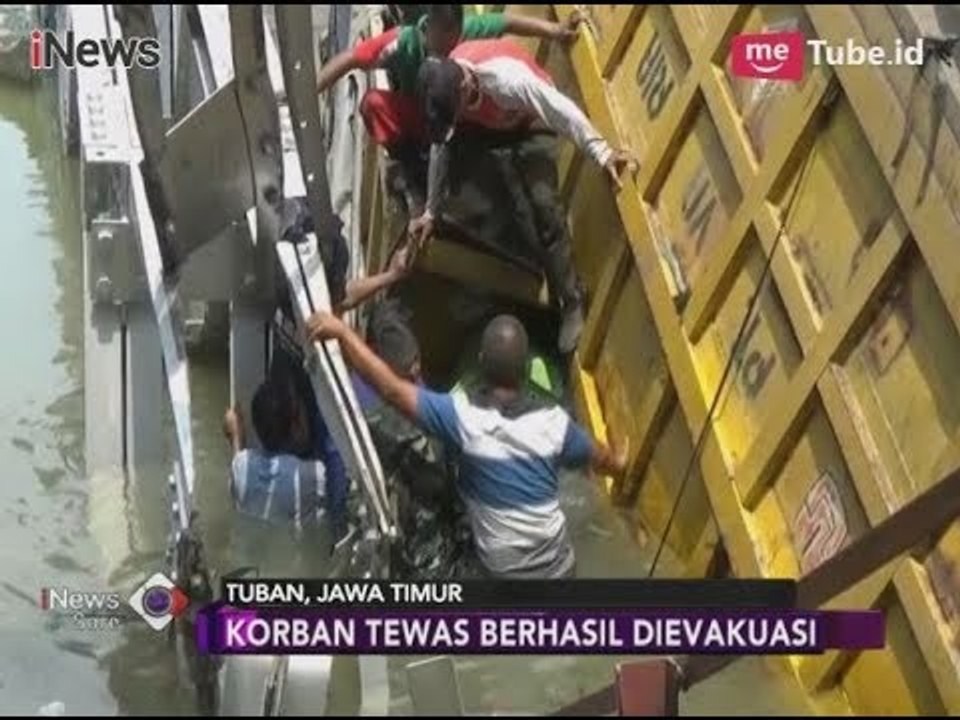 Dramatis!! Terjepit Tronton Sulitkan Petugas Evakuasi Korban Jembatan Lamongan - iNews Sore 17/04