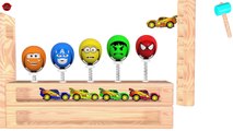 Learn Colors With Surprise Eggs for Babies and McQueen Cars - Colors Superheroes for Kids