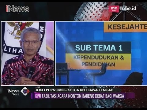 Wow!! Warga Antusias Saksikan Debat, KPU Jateng Adakan Nobar di 1110 Titik - iNews Sore 20/04
