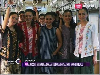 Cantiknya Model Fashion Show Kartini KRL di Gerbong Kereta - iNews Sore 21/04