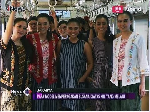 Cantiknya Model Fashion Show Kartini KRL di Gerbong Kereta - iNews Sore 21/04