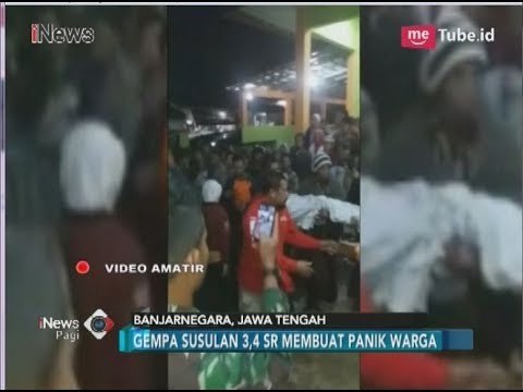 PANIK!! Video Amatir 8 Kali Gempa Susulan di Banjarnegara - iNews Pagi 22/04