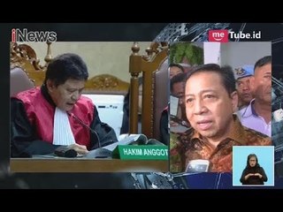 Divonis 15 Tahun Penjara, Setnov Hormati Keputusan Hakim - iNews Siang 25/04