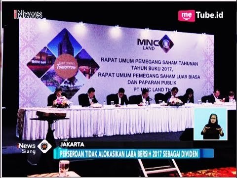 Rapat Umum Pemegang Saham PT MNC Land Tbk - iNews Siang 27/04