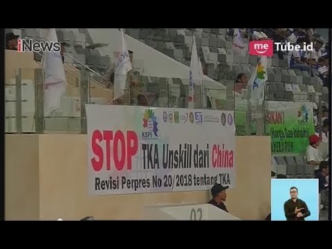 Buruh Tuntut Pemerintah Hapus Kebijakan Tenaga Kerja Asing - iNews Siang 01/05