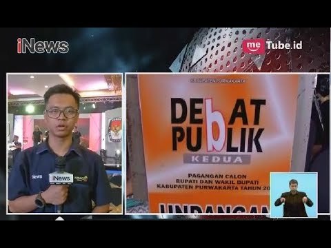 Begini Persiapan Jelang Debat Putaran Kedua Cabup Purwakarta di Hotel Harper - iNews Siang 03/05