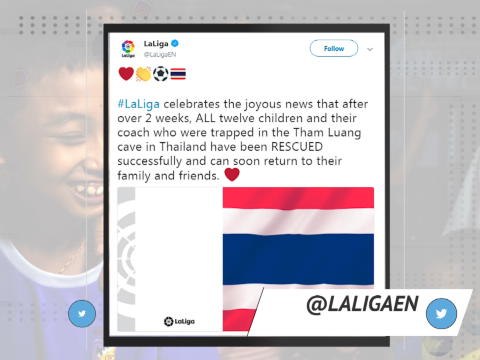 Socialeyesed - Football unites to celebrate Thai cave rescue