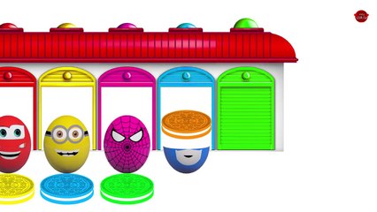 Learn Colors With Microwave Surprise Eggs Cookies and Ducks Syringe for Children - Colors for Kids