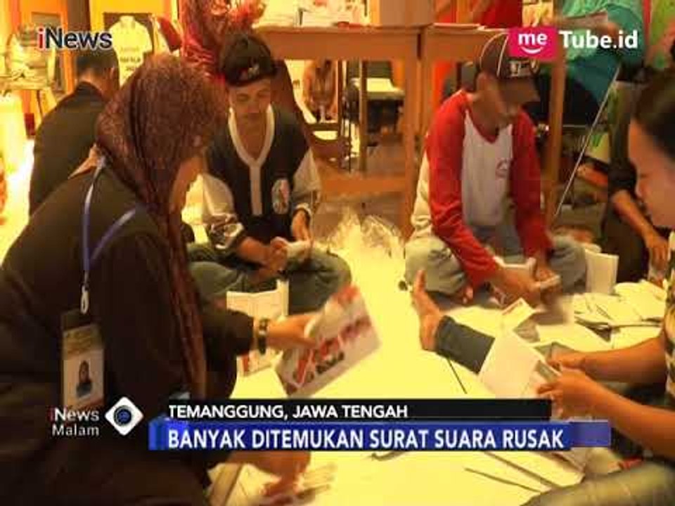 Saat Menyortir. KPU Temanggung Temukan Banyak Surat Suara Rusak - iNews Malam 24/05