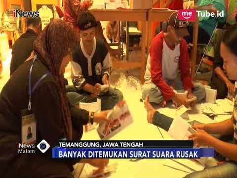 Saat Menyortir. KPU Temanggung Temukan Banyak Surat Suara Rusak - iNews Malam 24/05