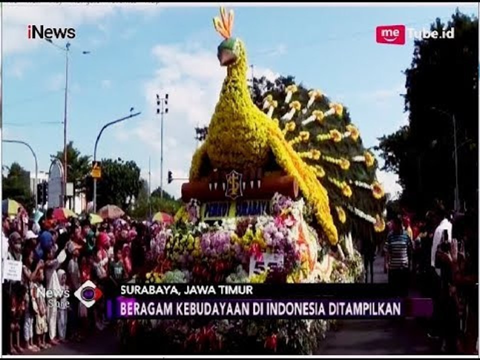MERIAH!! Parade Mobil Hias Meriahkan Hari Jadi Kota Surabaya - iNews Sore 06/05